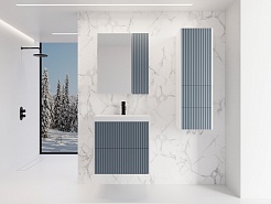 Style Line Мебель для ванной Стокгольм 70 подвесная графит софт – фотография-2